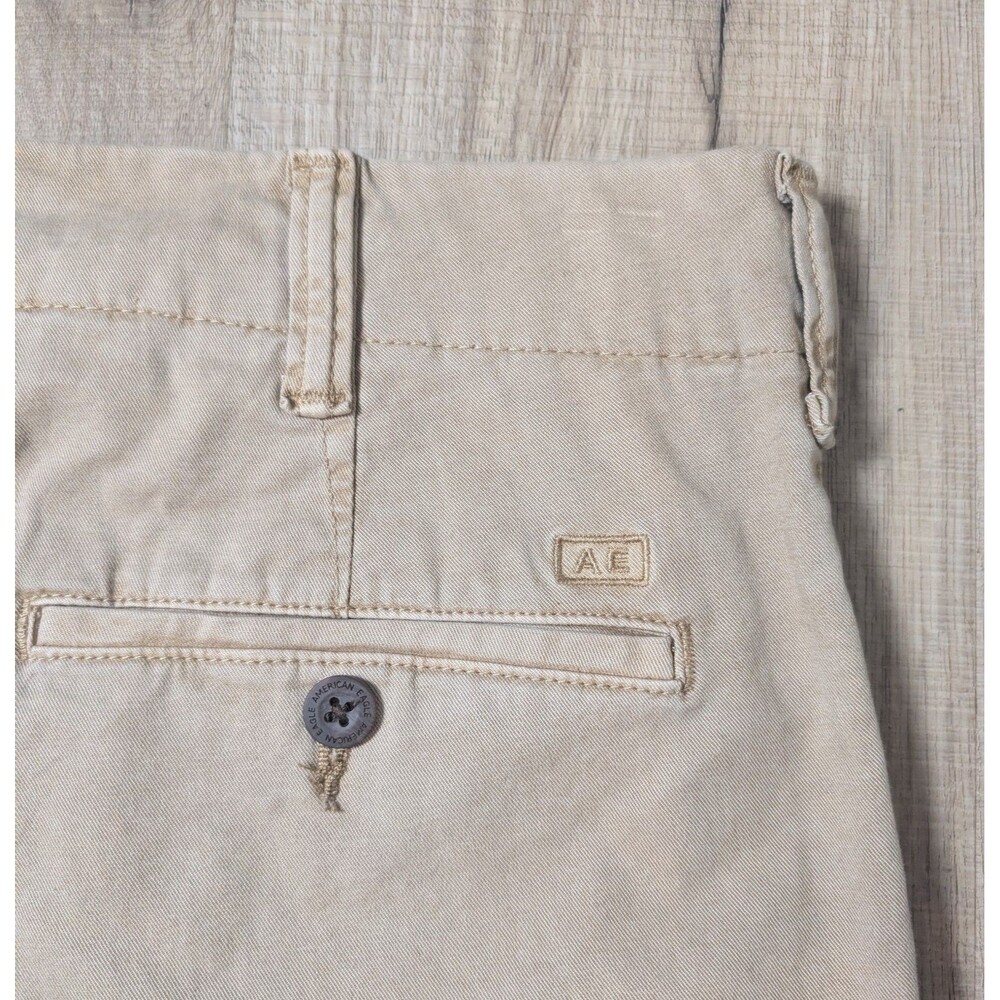 NWOT American Eagle Size 28x29 Khaki Pants Skinny Chino Flex Preppy Workwear * - Picture 6 of 12
